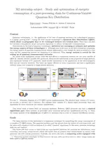 Internship offer: Study and optimization of energetic consumption of a post-processing chain for Continuous-Variable Quantum Key Distribution